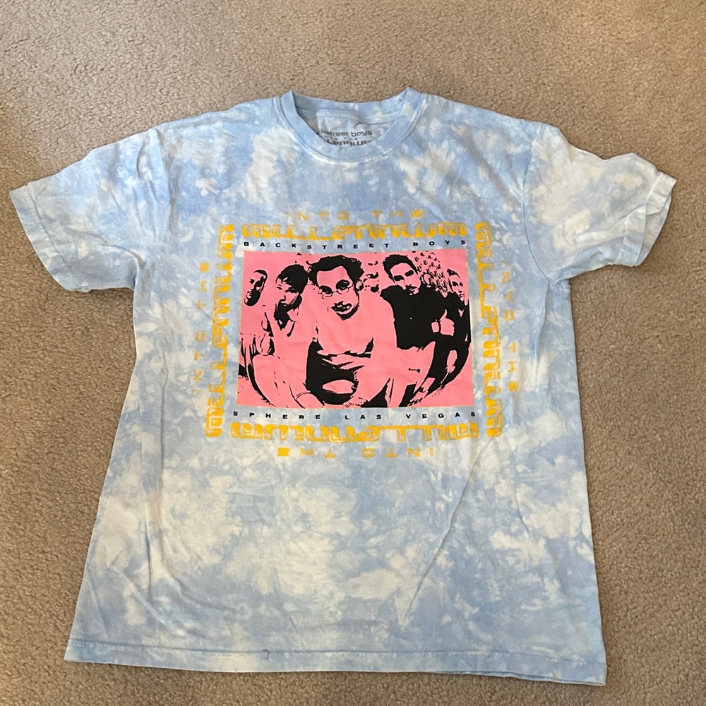 NEW Backstreet Boy’s Tie Dyed T-Shirt from Into the Millennium Sphere Winter L - Picture 13 of 14
